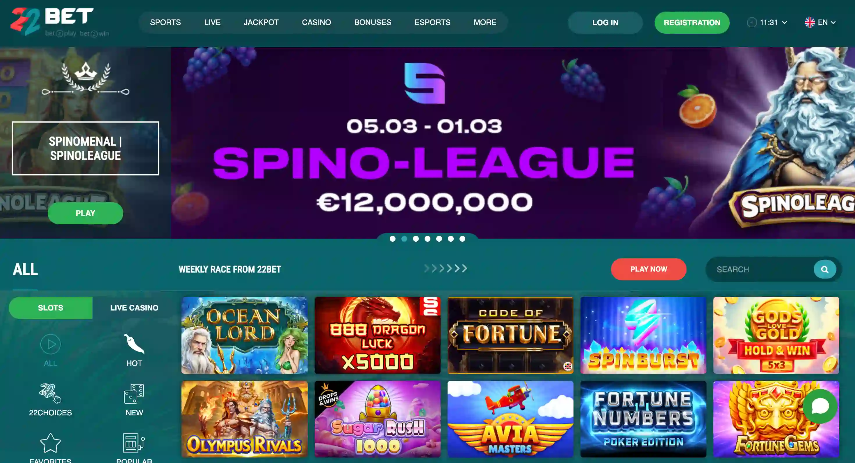 22Bet Casino